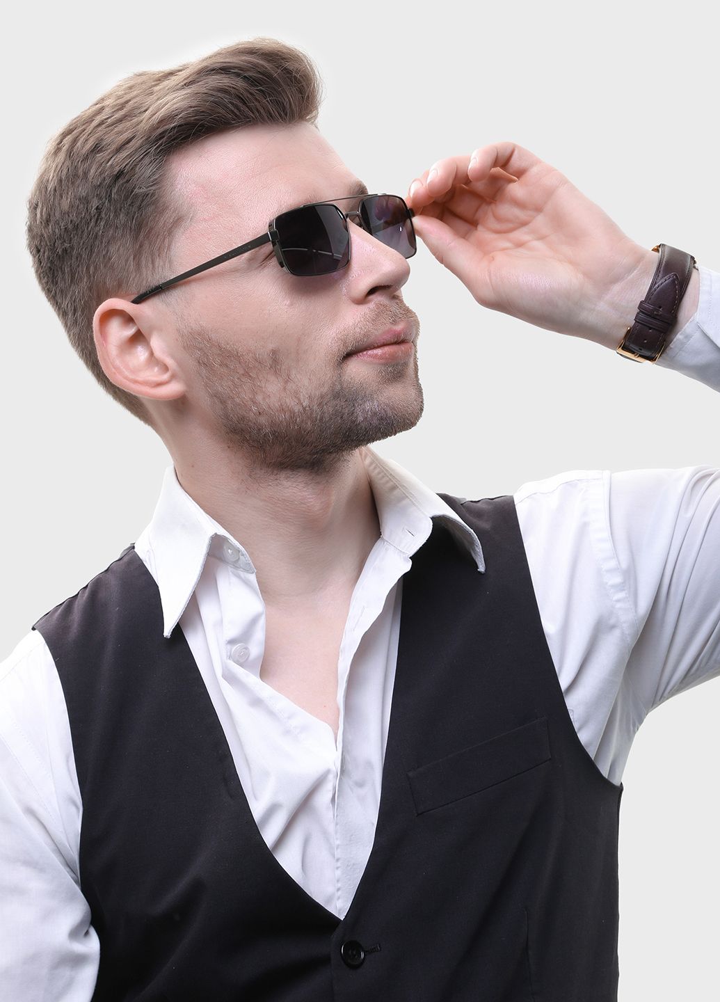 Купить Мужские солнцезащитные очки Marc John с поляризацией MJ0800 190032 - Черный в интернет-магазине