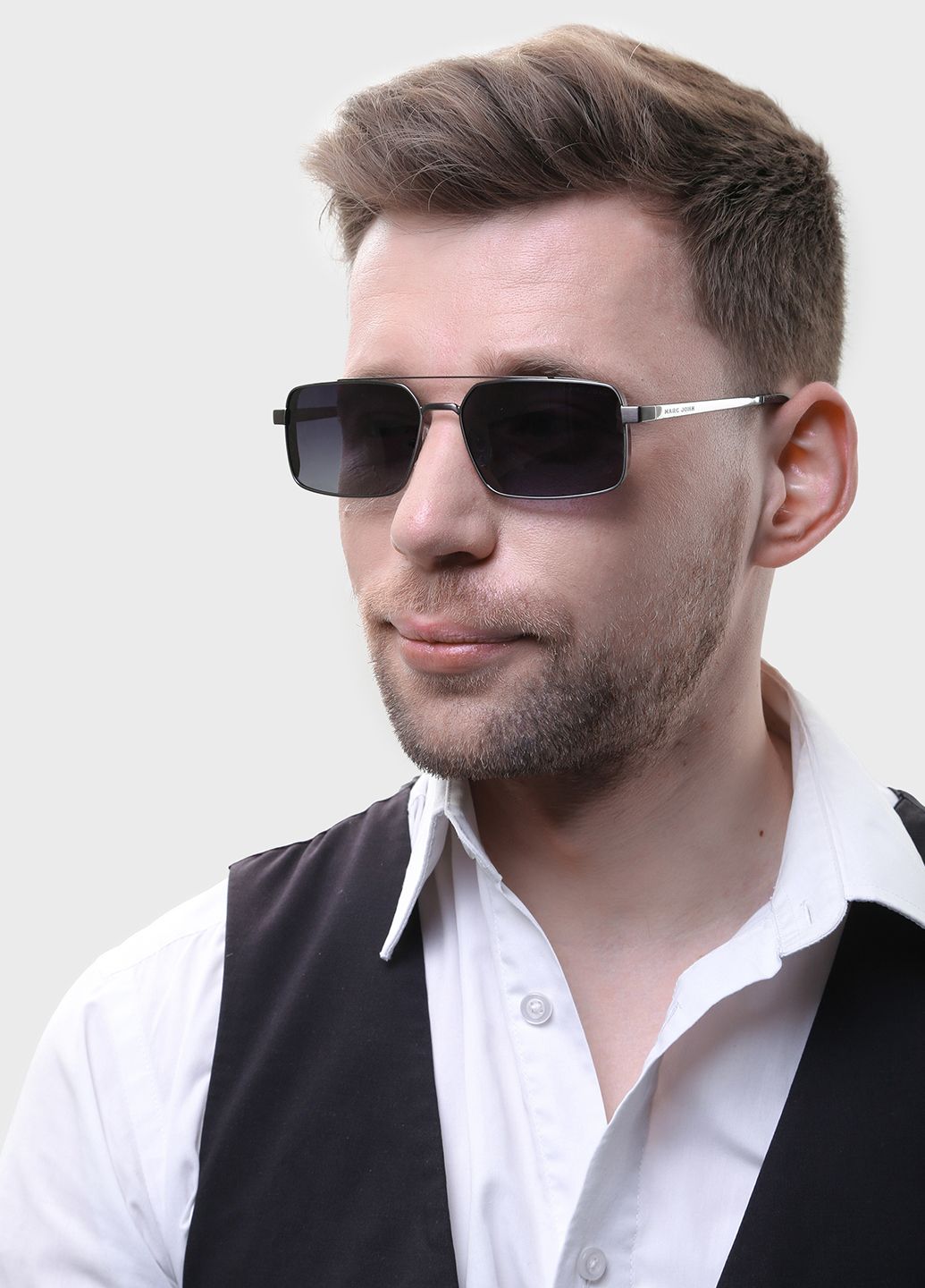 Купить Мужские солнцезащитные очки Marc John с поляризацией MJ0800 190032 - Черный в интернет-магазине