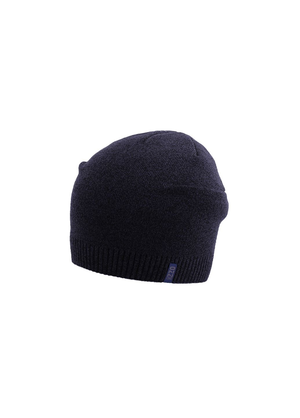 Купить Шерстяная шапка Ozzi на флисовой подкладке 220033 - Синий в интернет-магазине
