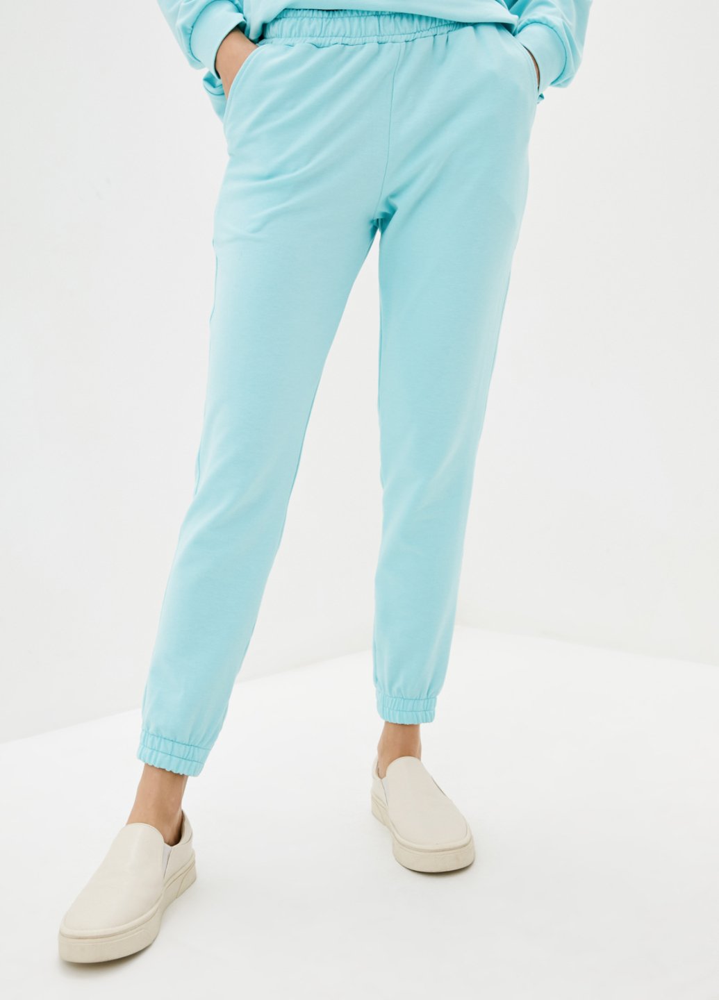 Купить Спортивные штаны женские Merlini Латина 600000015 - Голубой, 42-44 в интернет-магазине