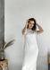 Длинное платье-футболка в рубчик белое Merlini Кассо 700000126 размер 42-44 (S-M)