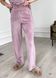 Велюровая женская пижама: брюки, футболка пудрового цвета Merlini Медио 100000301 размер 46-48