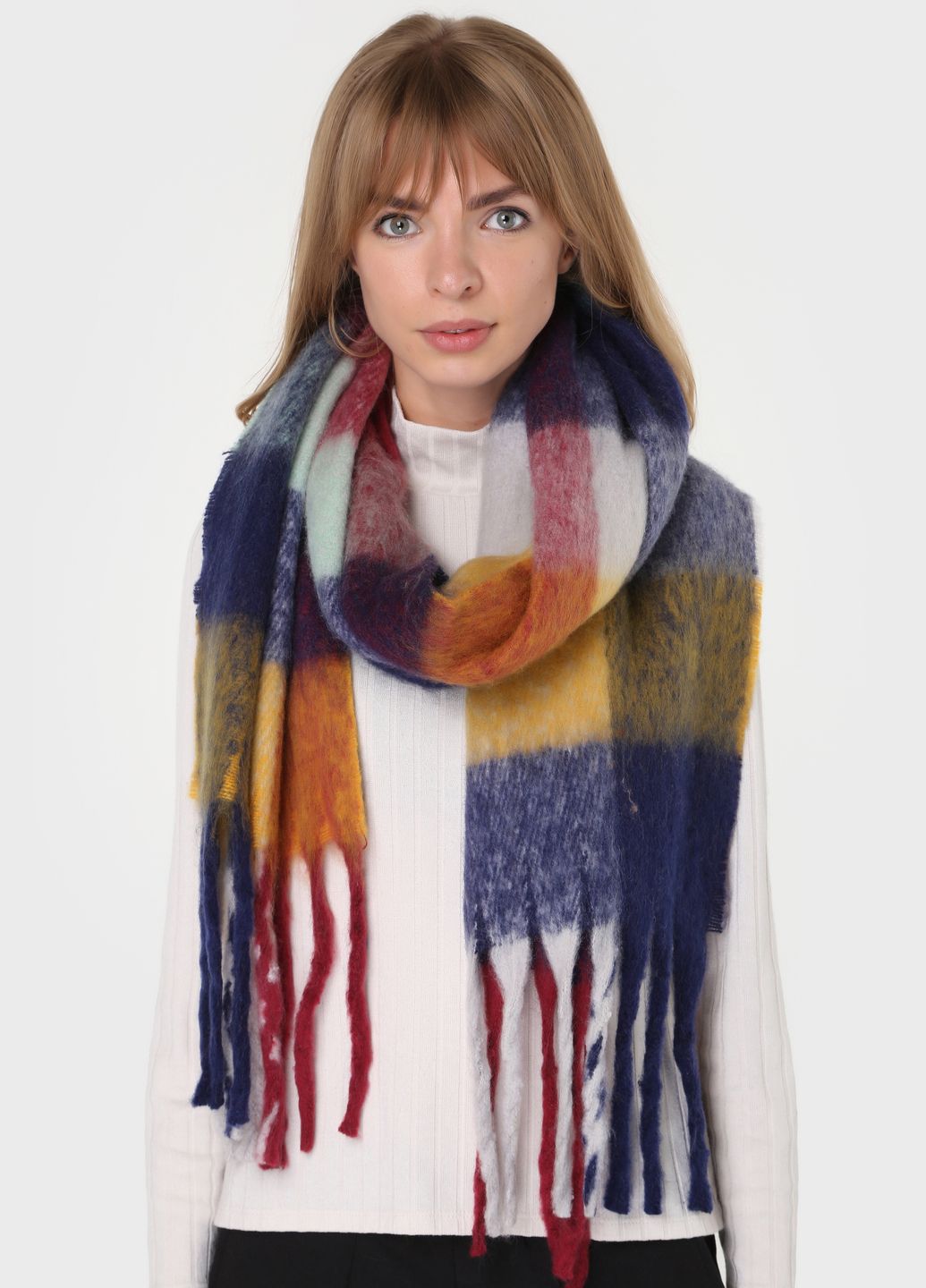Купить Шерстяной шарф Merlini Кордоба (185*40 см) 445003 - Многоцветный в интернет-магазине