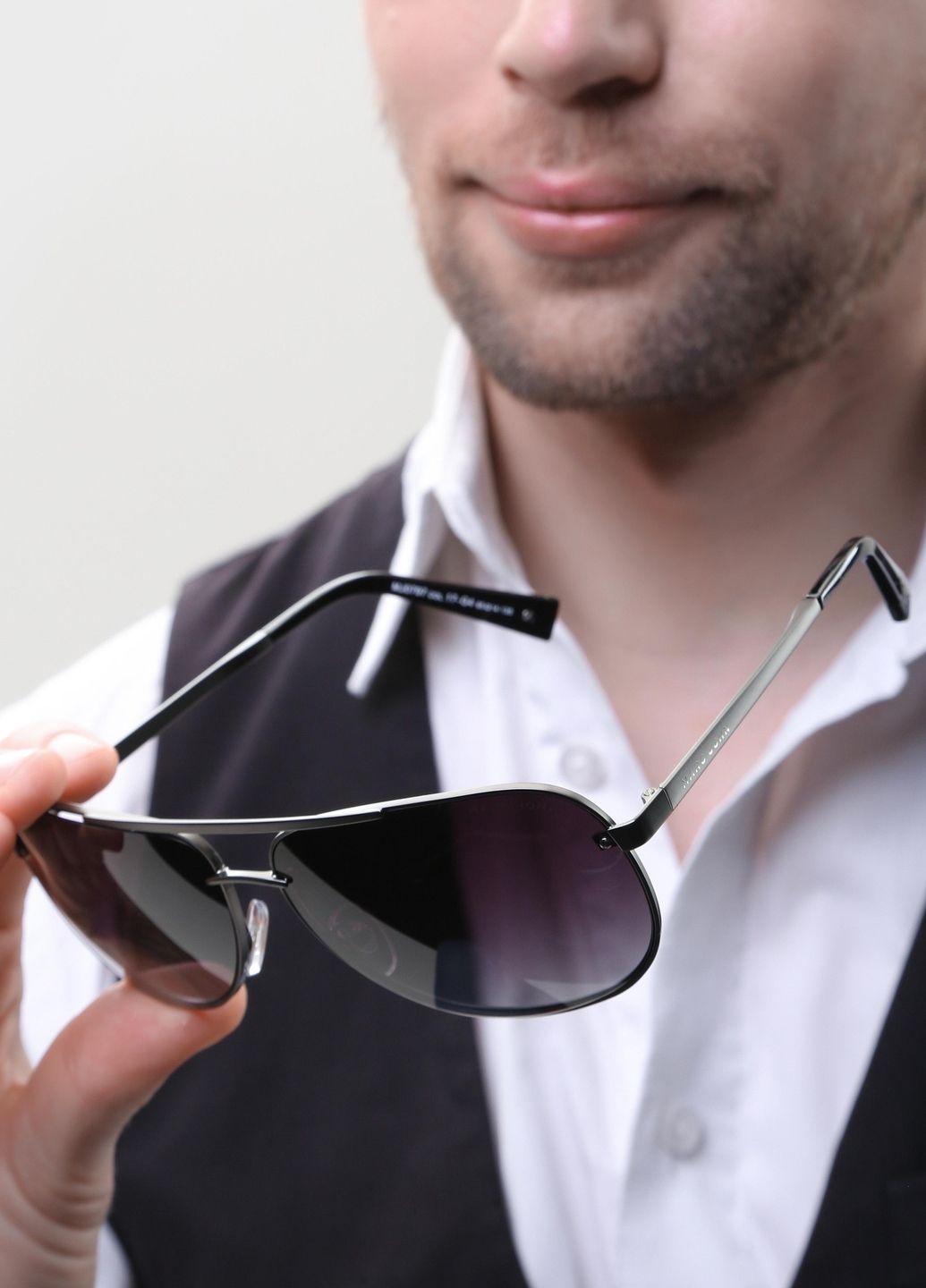 Купить Мужские солнцезащитные очки Marc John с поляризацией MJ0797 190035 - Черный в интернет-магазине