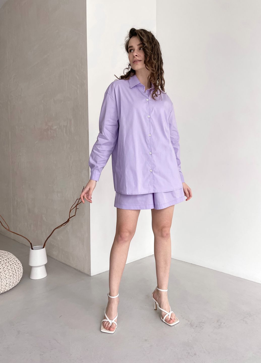 Купить Классическая хлопковая рубашка женская Merlini Вена 200000203, размер 42-44 в интернет-магазине