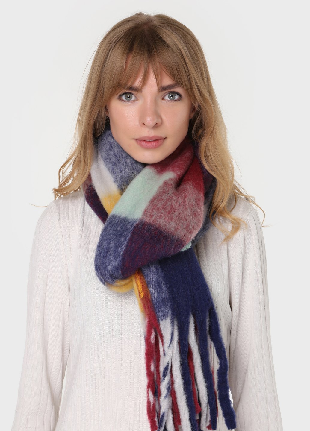 Купить Шерстяной шарф Merlini Кордоба (185*40 см) 445003 - Многоцветный в интернет-магазине