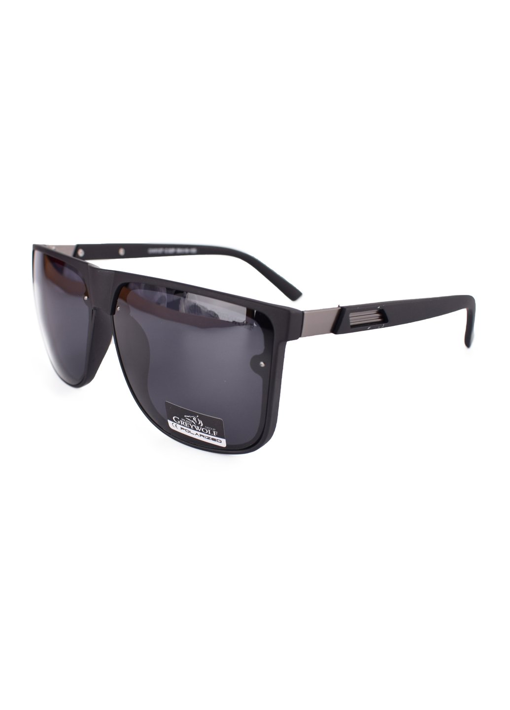 Купити Чорні чоловічі сонцезахисні окуляри Gray Wolf з поряризацією GW5127 121016 в інтернет-магазині