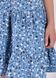 Летнее хлопковое платье голубого цвета Merlini Цветы 700000022, размер 42-44