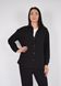 Рубашка женская с длинным рукавом черного цвета из льна Merlini Беллуно 200000068, размер 42-44