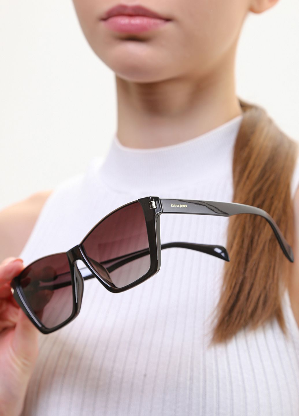 Купити Жіночі сонцезахисні окуляри Katrin Jones з поляризацією KJ0858 180039 - Чорний в інтернет-магазині