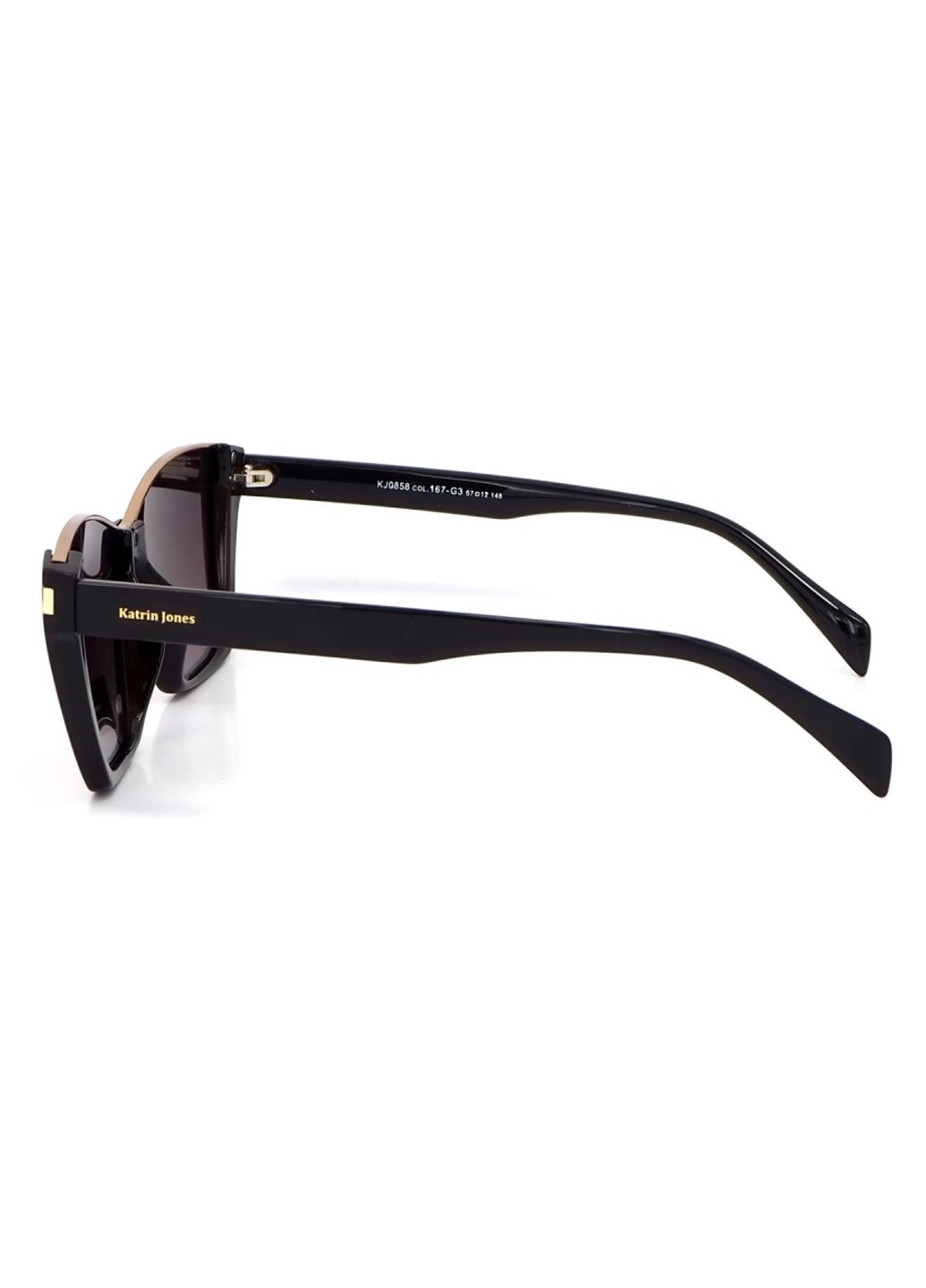 Купить Женские солнцезащитные очки Katrin Jones с поляризацией KJ0858 180039 - Черный в интернет-магазине