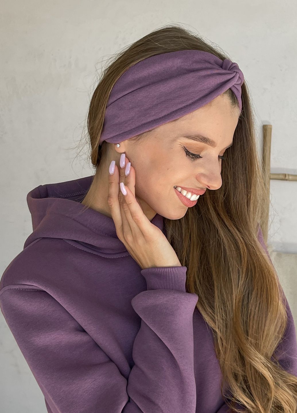 Купить Теплый зимний женский спортивный костюм на флисе фиолетовый Merlini Бордо 100001025, размер 42-44 (S-M) в интернет-магазине