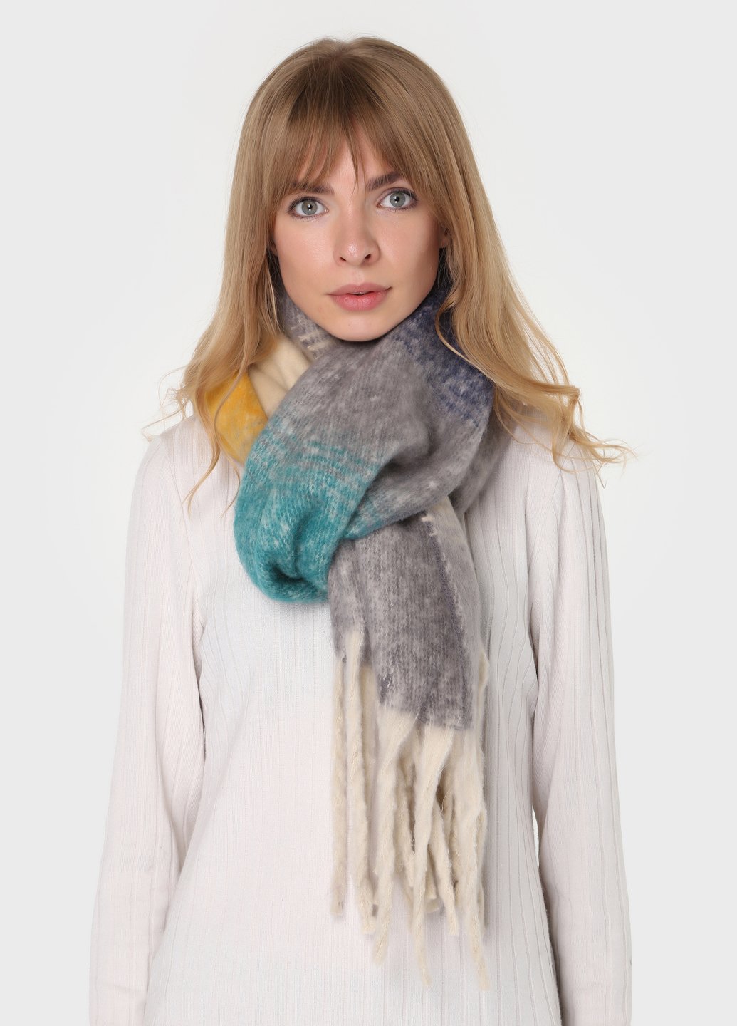 Купить Шерстяной шарф Merlini Кордоба (185*40 см) 445004 - Многоцветный в интернет-магазине