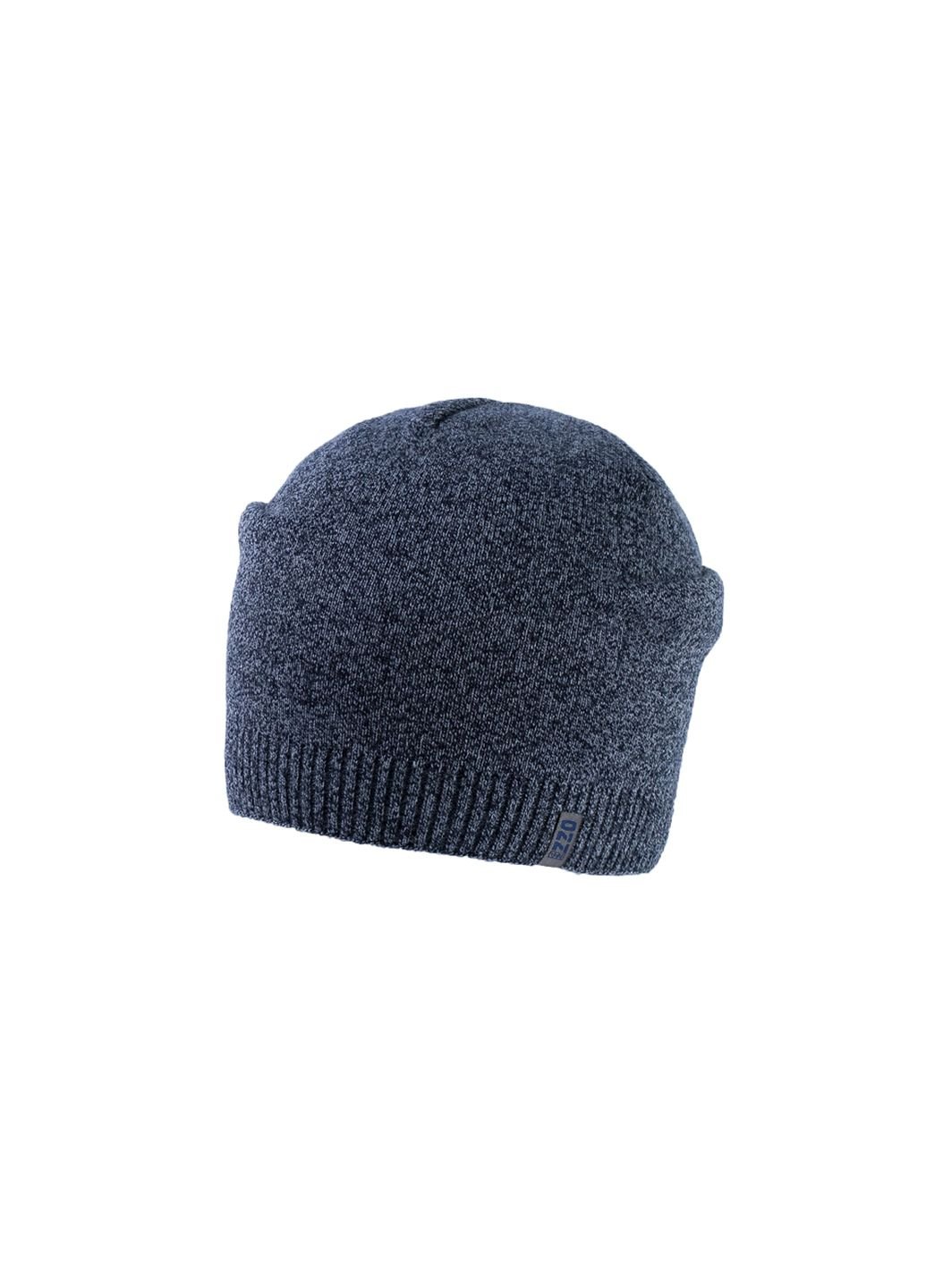 Купить Шерстяная шапка Ozzi на флисовой подкладке 220036 - Синий в интернет-магазине