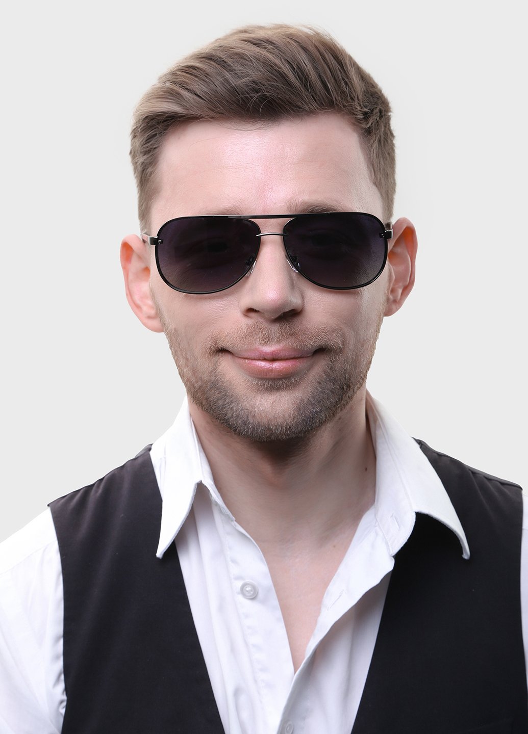 Купить Мужские солнцезащитные очки Marc John с поляризацией MJ0797 190036 - Черный в интернет-магазине