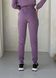 Теплый зимний женский спортивный костюм на флисе фиолетовый Merlini Бордо 100001025, размер 42-44 (S-M)