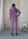 Теплый зимний женский спортивный костюм на флисе фиолетовый Merlini Бордо 100001025, размер 42-44 (S-M)