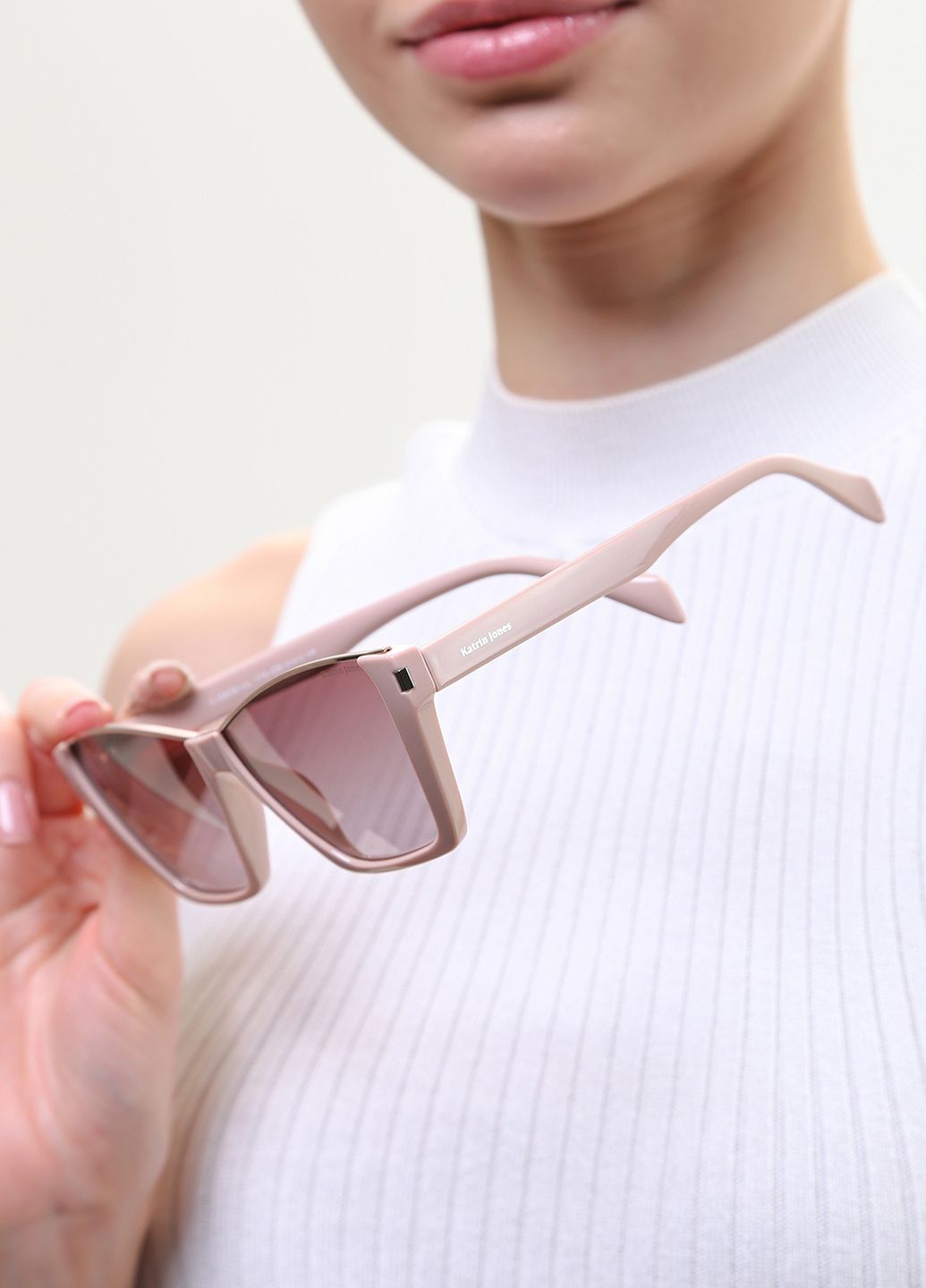 Купити Жіночі сонцезахисні окуляри Katrin Jones з поляризацією KJ0858 180040 - Бежевий в інтернет-магазині