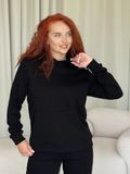 Купить Оверсайз женское худи черное Merlini Карло 110001301 размер 42-44 (S-M) в интернет-магазине