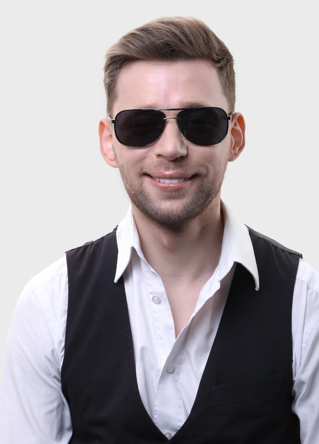 Купити Чоловічі сонцезахисні окуляри Marc John з поляризацією MJ0797 190038 - Сірий в інтернет-магазині
