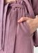 Женские летние шорты бермуды с пояском из льна розовые Merlini Карлино 300000144, размер 42-44