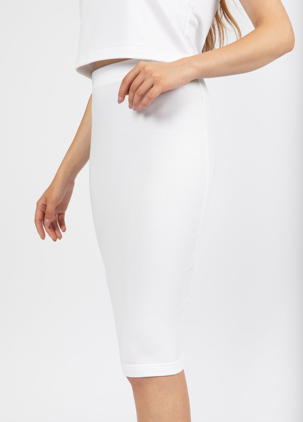 Купить Миди юбка Merlini Пассаж 400000011 - Белый, 42 в интернет-магазине