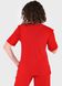 Легкая футболка женская в рубчик Merlini Корунья 800000025 - Красный, 42-44