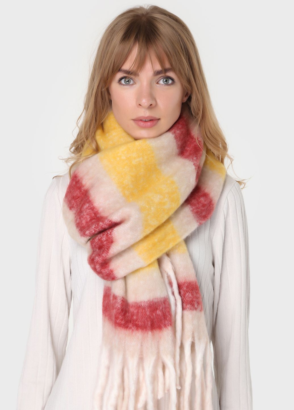 Купить Шерстяной шарф Merlini Кордоба (185*40 см) 445008 - Многоцветный в интернет-магазине