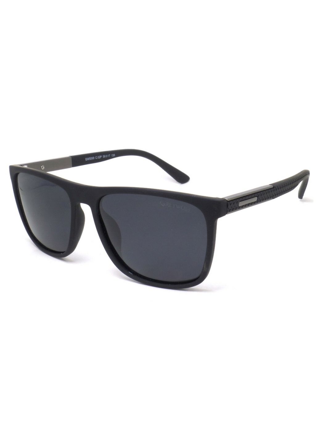 Купити Чорні чоловічі сонцезахисні окуляри Gray Wolf з поряризацією GW5068 121004 в інтернет-магазині