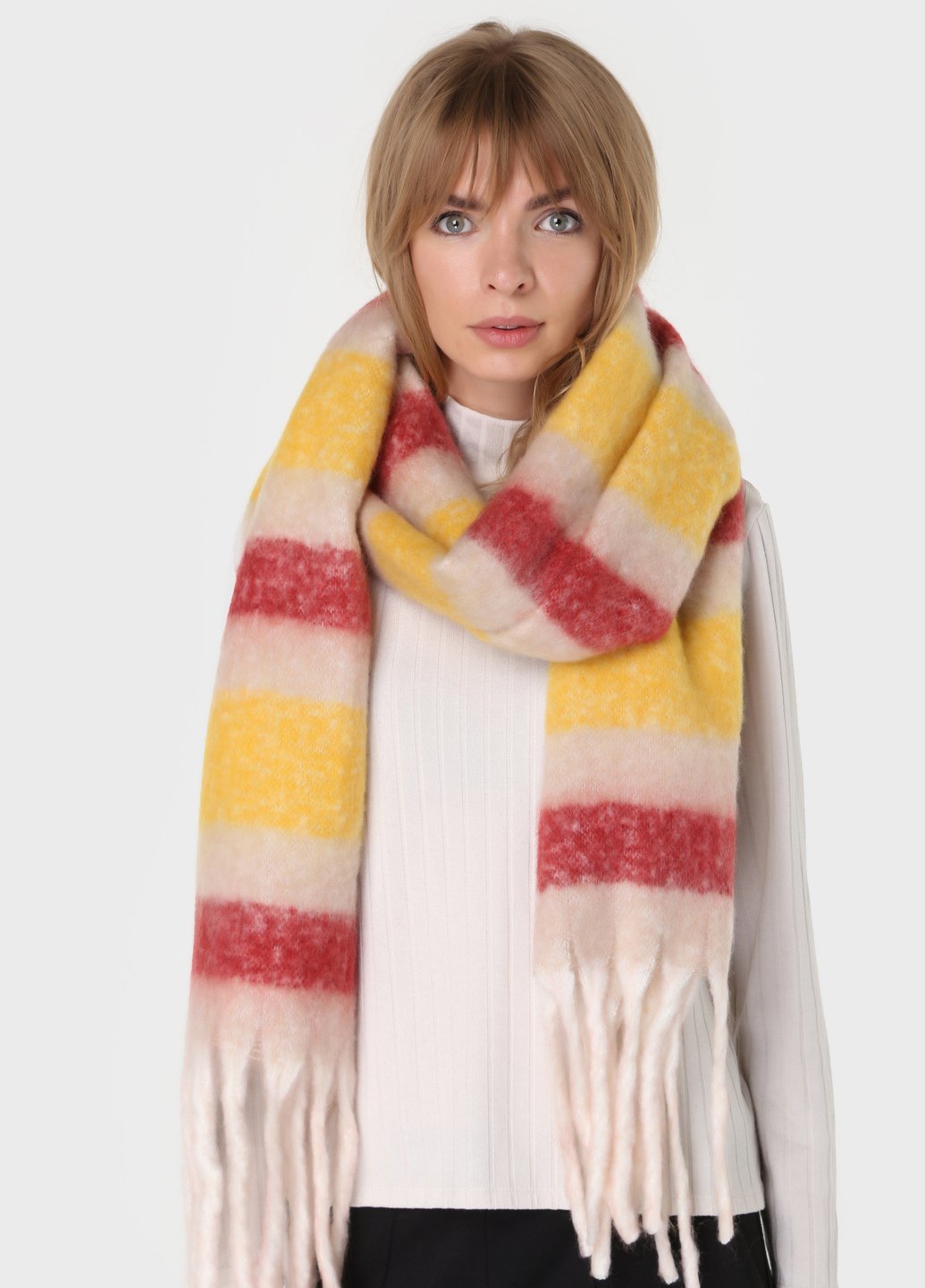 Купить Шерстяной шарф Merlini Кордоба (185*40 см) 445008 - Многоцветный в интернет-магазине