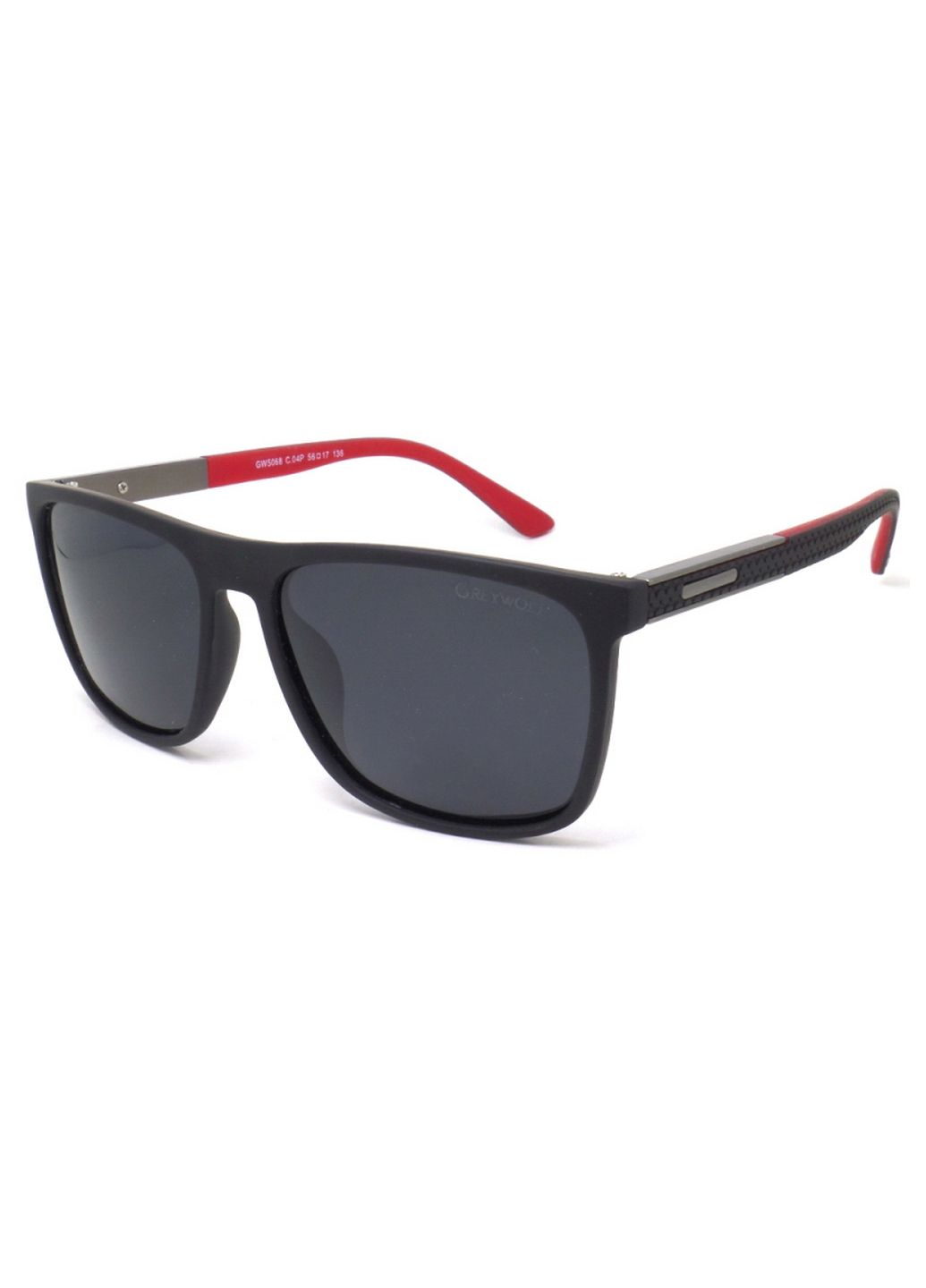 Купити Чорні чоловічі сонцезахисні окуляри Gray Wolf з поряризацією GW5068 121005 в інтернет-магазині