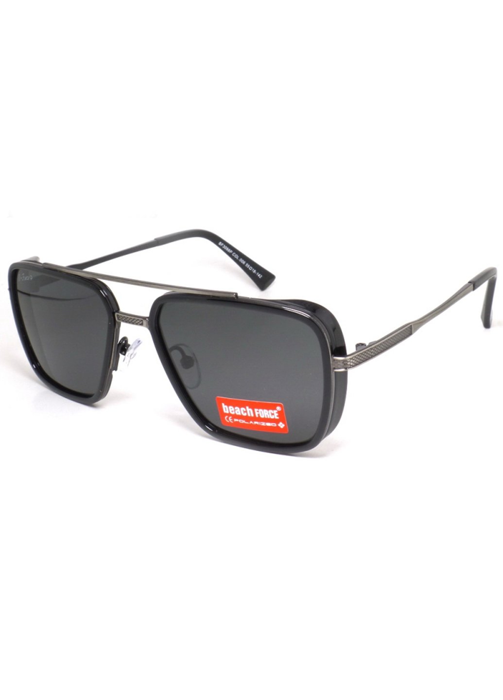 Купить Мужские солнцезащитные очки Beach Force BF3098P 140001 - Черный в интернет-магазине