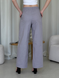 Льняные штаны палаццо серые Merlini Торио 600001203 размер 42-44 (S-M)