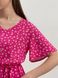 Платье летнее ниже колен в цветочек розовое Merlini Мискано 700001283 размер 42-44 (S-M)