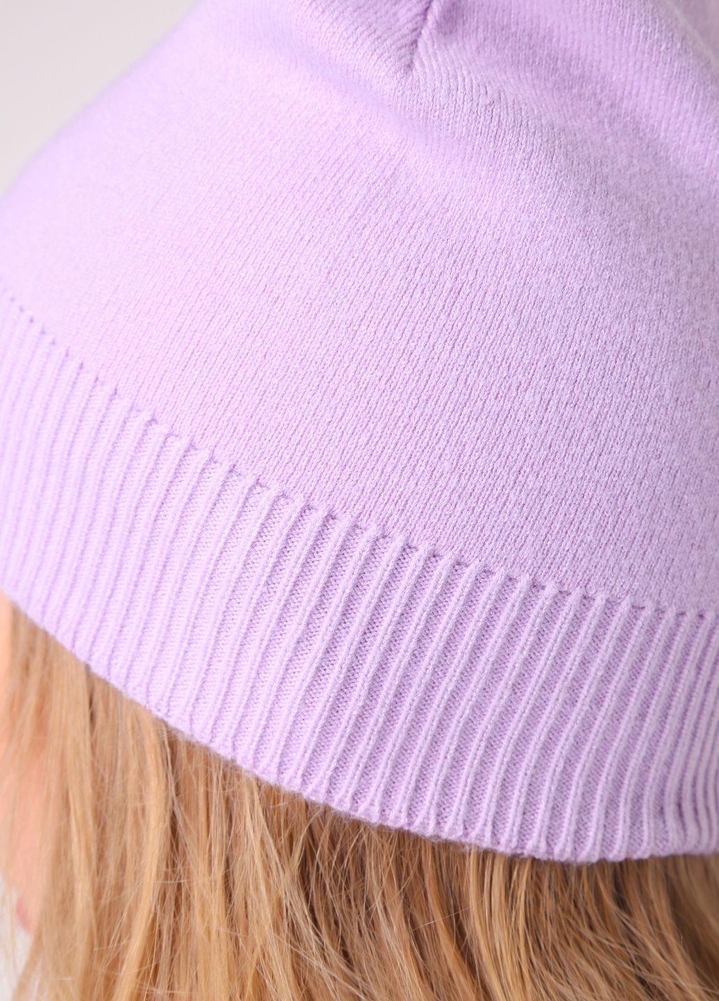 Купить Зимняя теплая кашемировая шапка без подкладки Merlini Тифани 360014 - Сиреневый в интернет-магазине