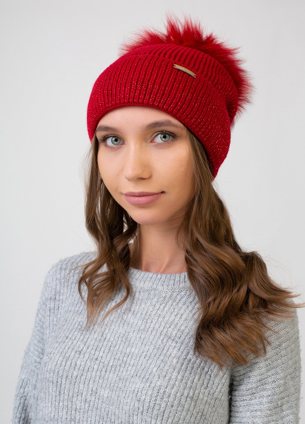 Купить Шерстяная шапка DeMari Гнездо 550170 - Красный в интернет-магазине