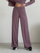 Костюм с широкими брюками в рубчик фиолетовый Merlini Менто 100001162, размер 42-44 (S-M)