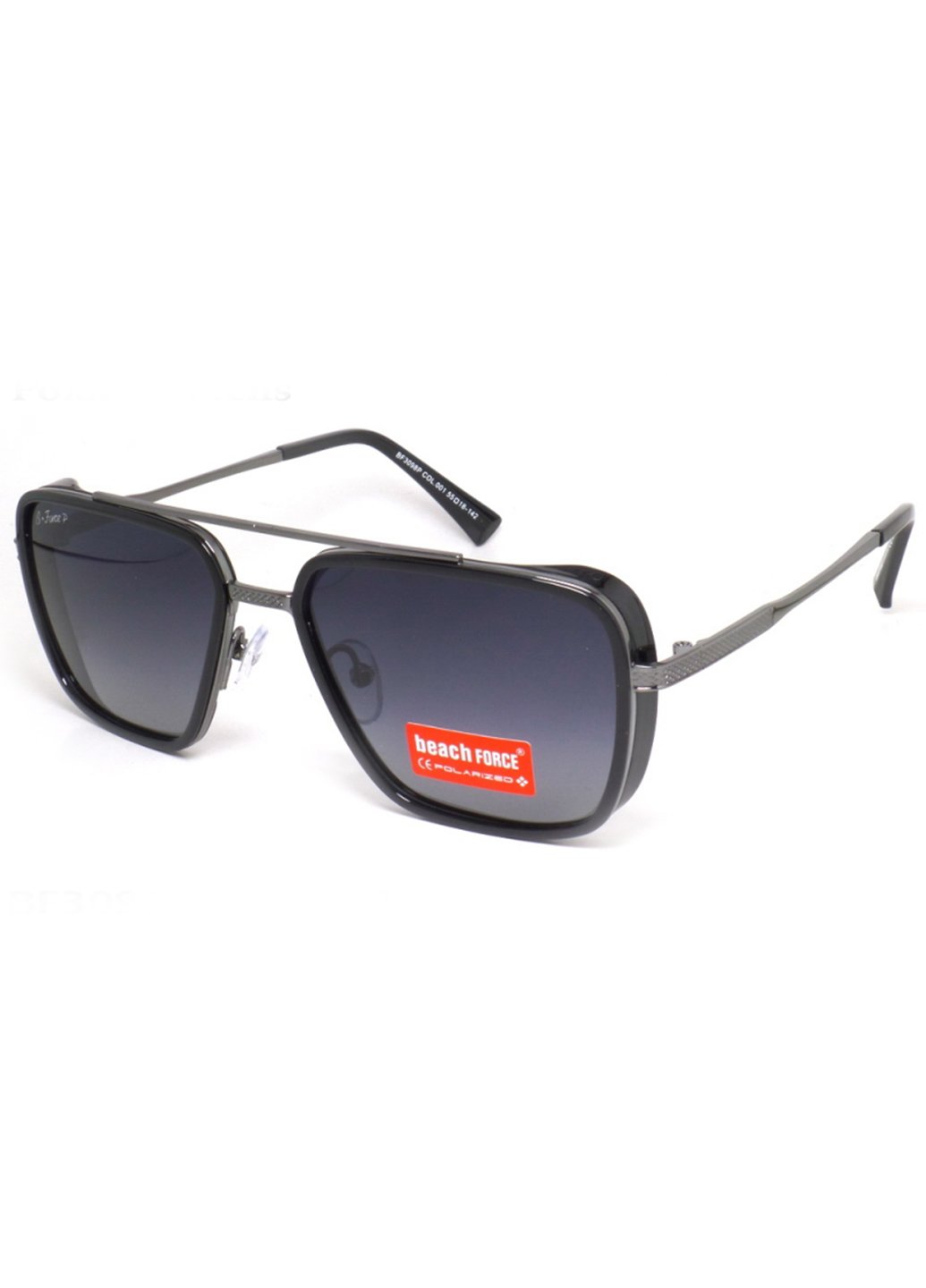 Купить Мужские солнцезащитные очки Beach Force BF3098P 140003 - Черный в интернет-магазине
