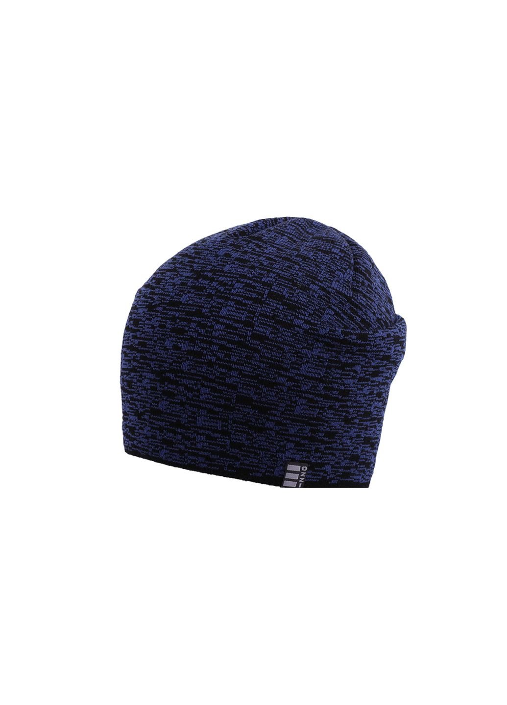 Купить Шерстяная шапка Ozzi на флисовой подкладке 220044 - Синий в интернет-магазине