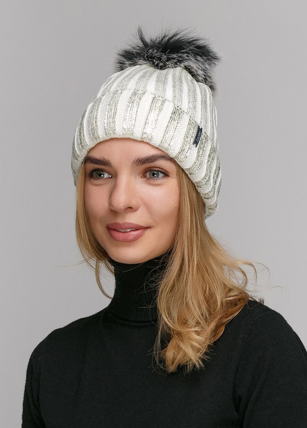 Купить Шерстяная шапка DeMari Манго 550522 - Белый в интернет-магазине