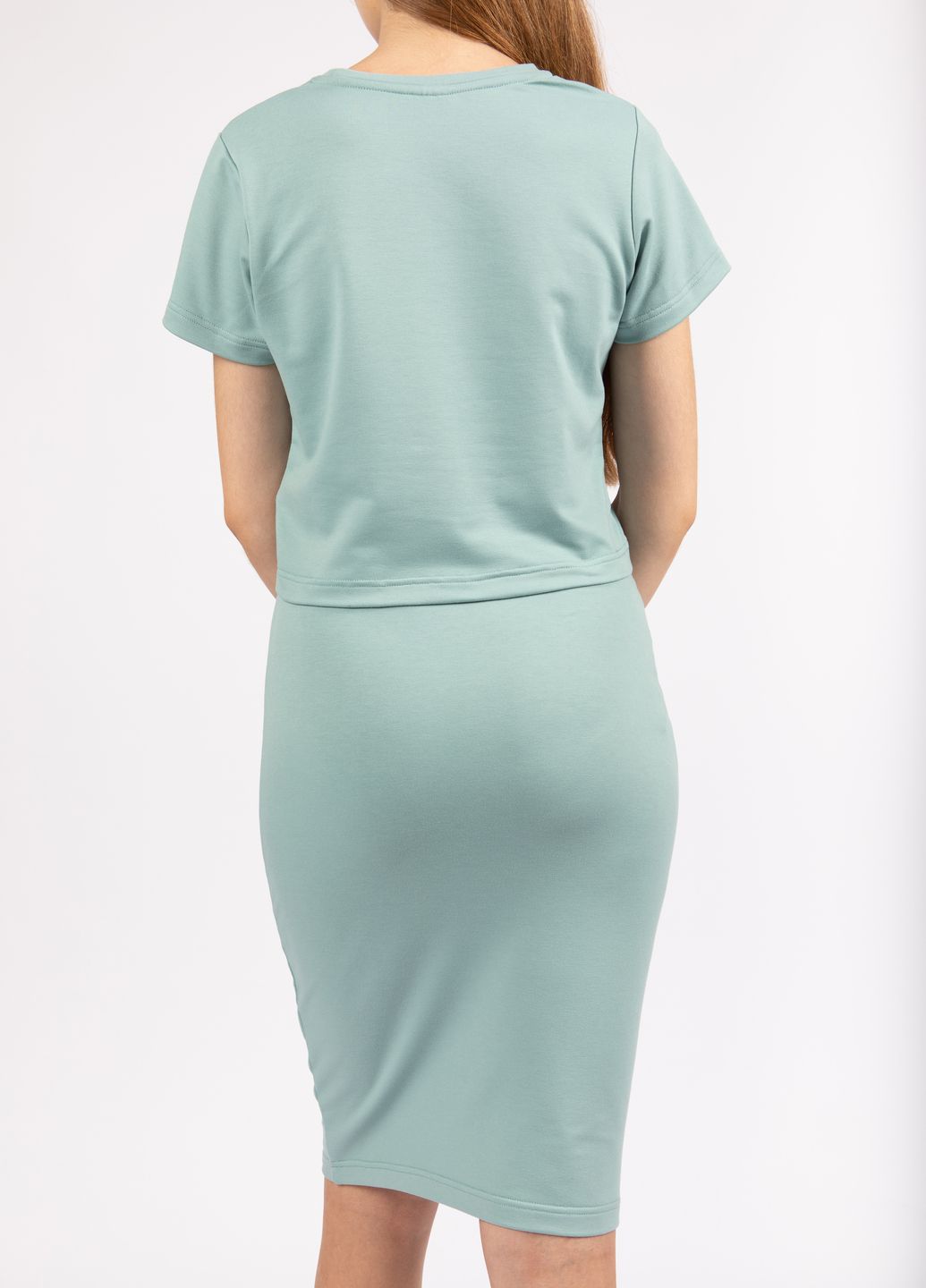 Купить Миди юбка Merlini Пассаж 400000014 - Зелёный, 42 в интернет-магазине