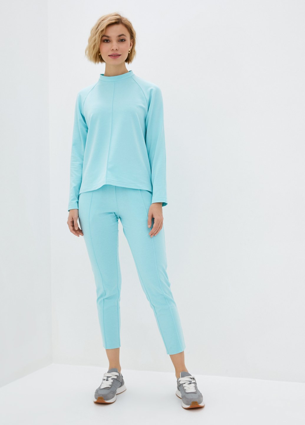 Купить Летний костюм женский голубого цвета Merlini Питерборо 100000082, размер 42-44 в интернет-магазине