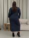 Длинное платье серое в рубчик с длинным рукавом Merlini Кондо 700001162, размер 42-44 (S-M)