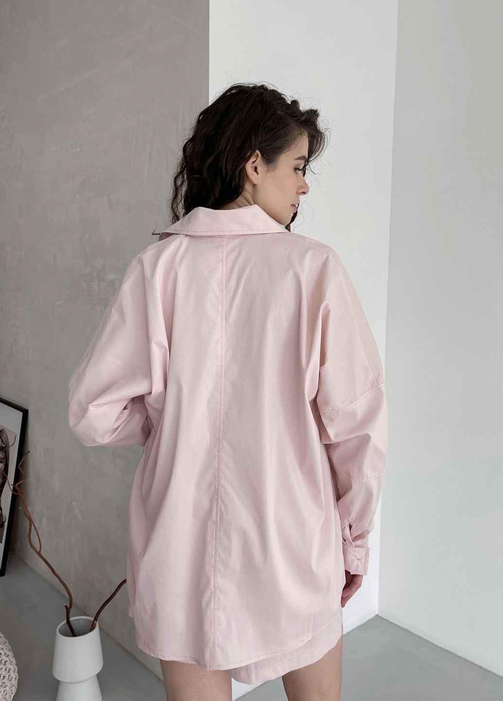 Купить Оверсайз хлопковая рубашка женская Merlini Белиз 200000222, размер 42-44 в интернет-магазине