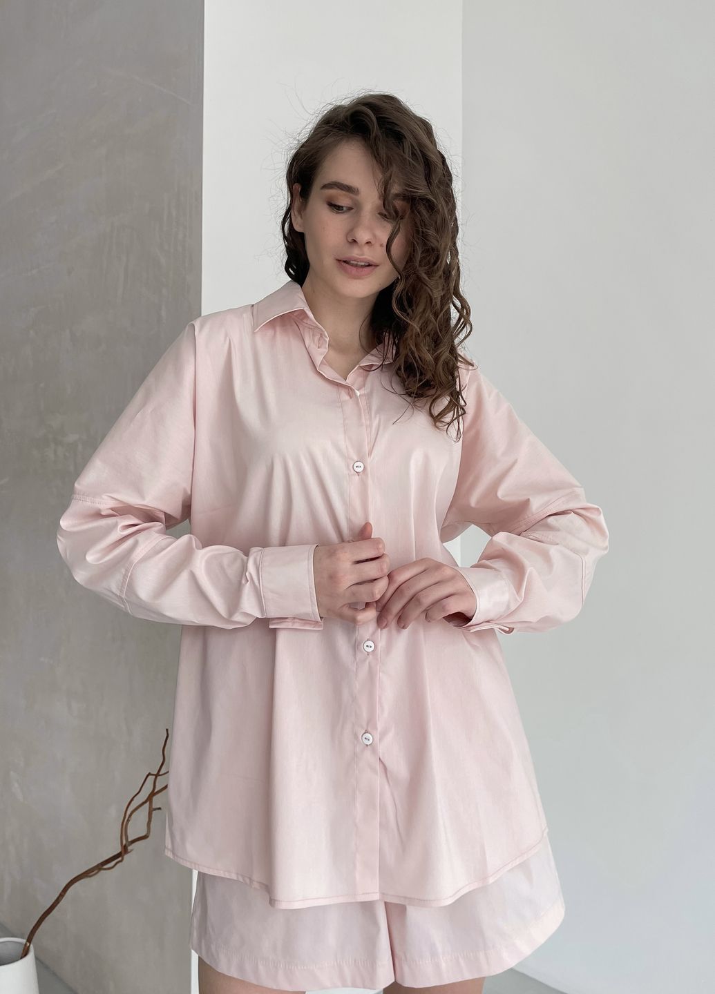 Купить Оверсайз хлопковая рубашка женская Merlini Белиз 200000222, размер 42-44 в интернет-магазине