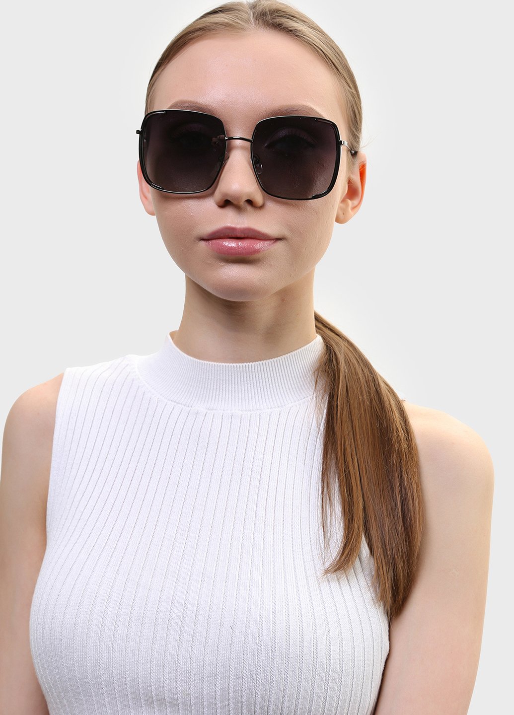 Купити Жіночі сонцезахисні окуляри Katrin Jones з поляризацією KJ0852 180051 - Чорний в інтернет-магазині