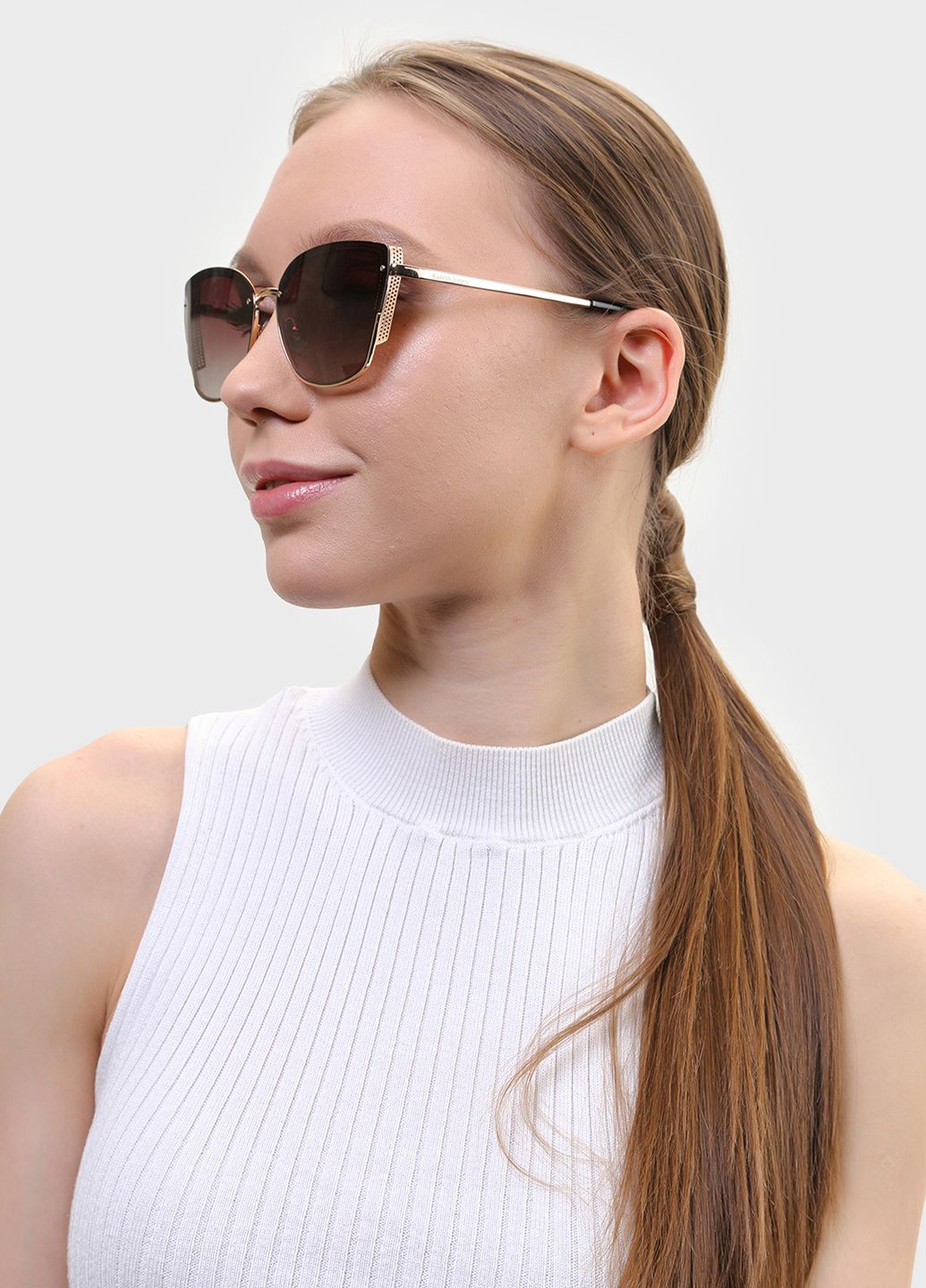 Купить Женские солнцезащитные очки Katrin Jones с поляризацией KJ0848 180052 - Золотистый в интернет-магазине