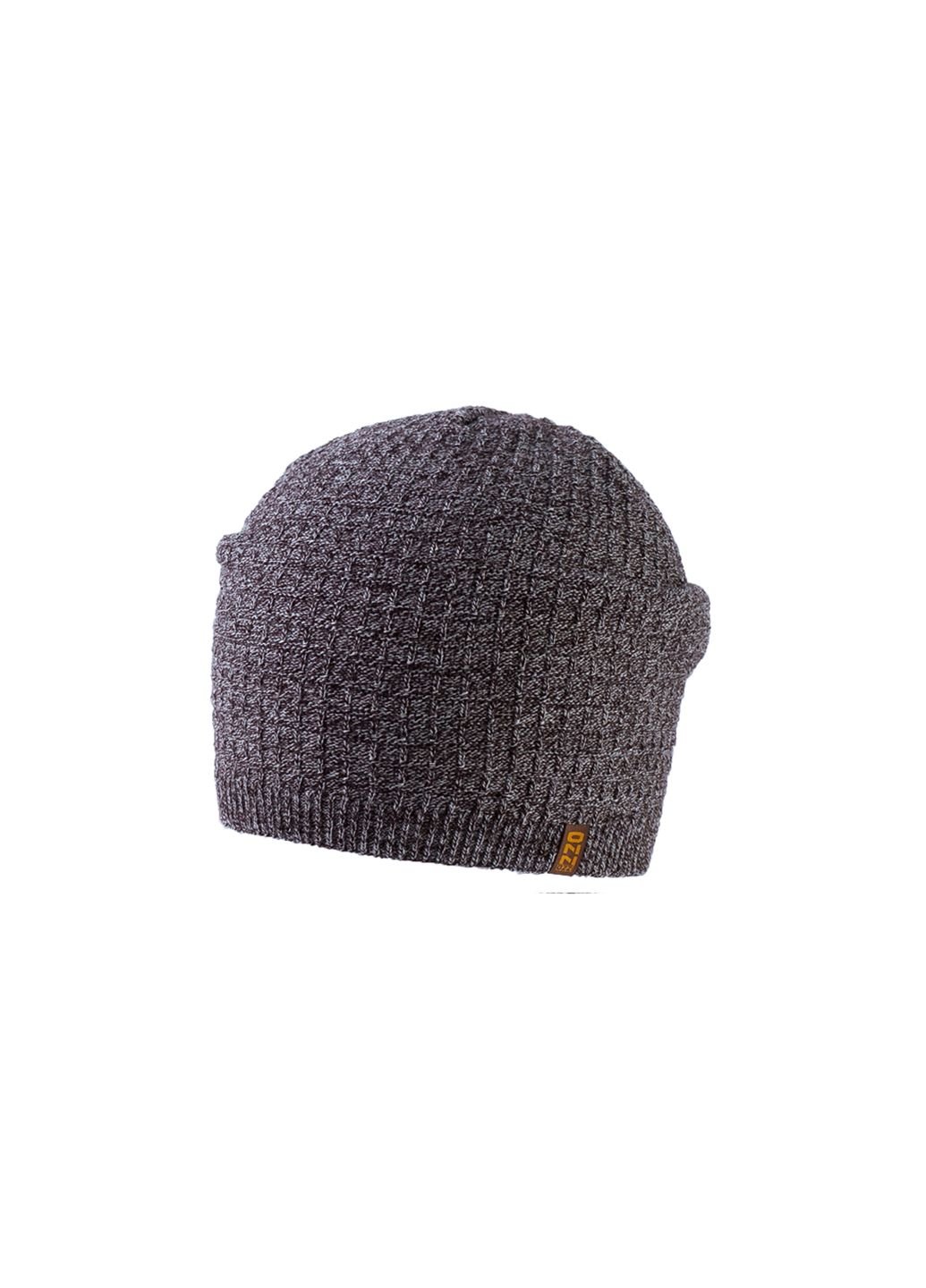 Купить Шерстяная шапка Ozzi на флисовой подкладке 220099 - Коричневый в интернет-магазине