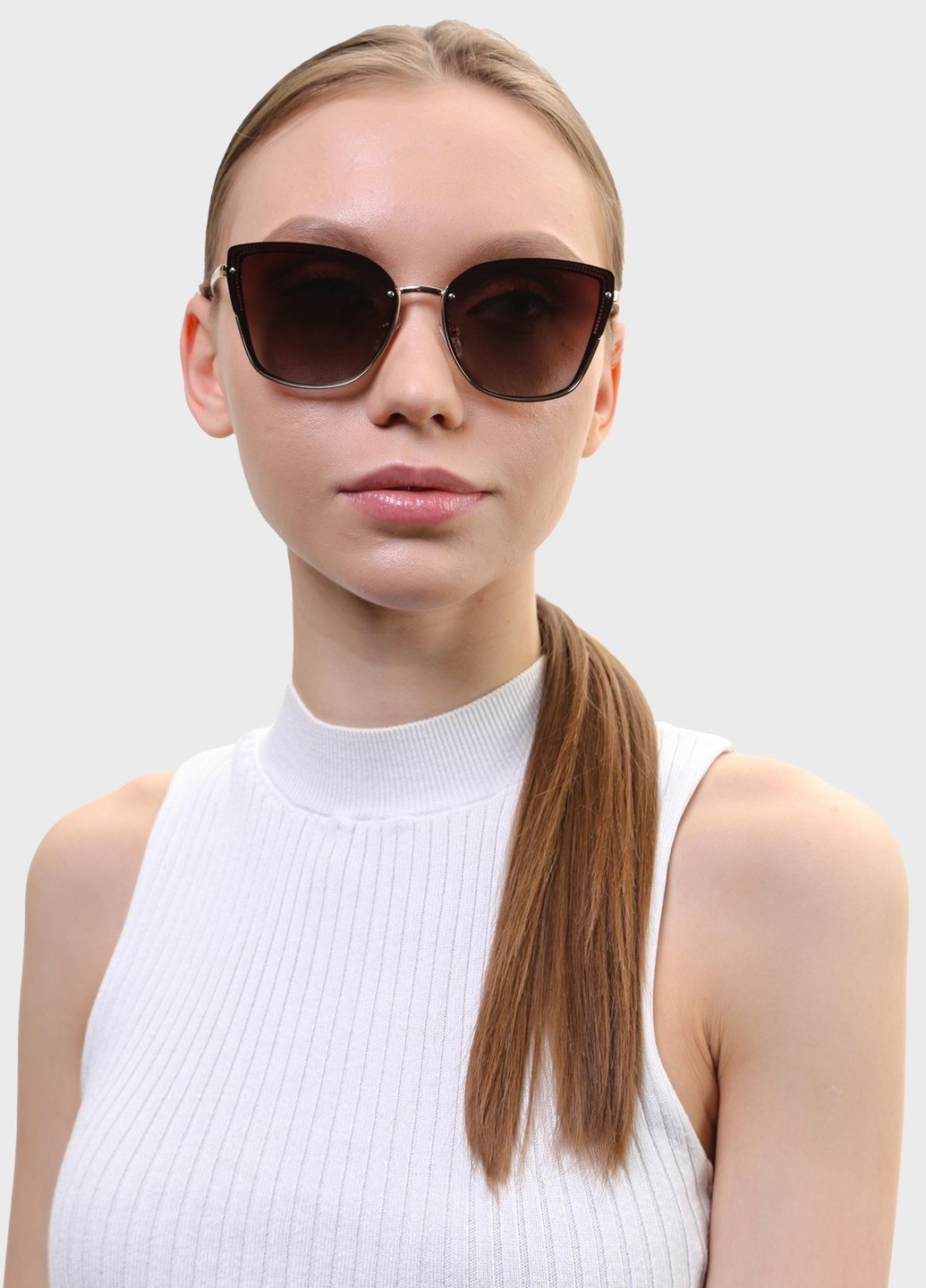 Купити Жіночі сонцезахисні окуляри Katrin Jones з поляризацією KJ0848 180052 - Золотистий в інтернет-магазині