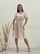 Платье летнее ниже колен в цветочек белое Merlini Мискано 700001286 размер 42-44 (S-M)